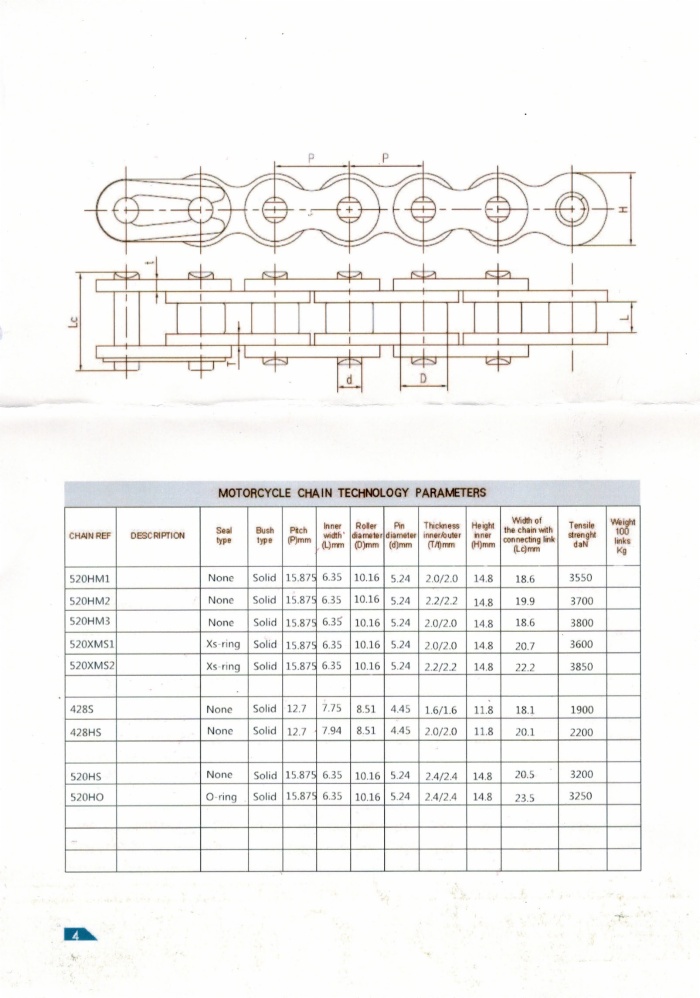 Set of wheel chain